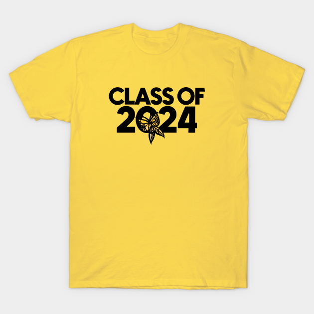 Class of 2024 butterfly Class Of 2024 TShirt TeePublic